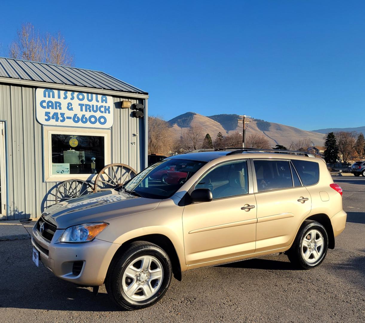 2010 Gold /Tan Toyota RAV4 I4 (2T3BF4DV7AW) with an 2.5L engine, Automatic transmission, located at 450 N Russell, Missoula, MT, 59801, (406) 543-6600, 46.874496, -114.017433 - Great Running AWD SUV. Air. Cruise. Tilt. Power Windows and Locks. Very Clean. - Photo#0